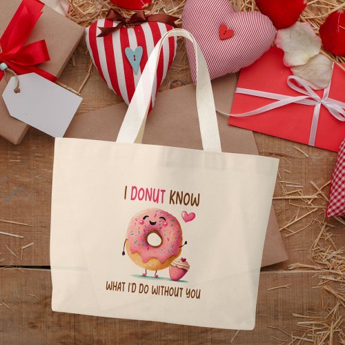 2_Side Cute Donut Bridesmaid Proposal Tote Bag