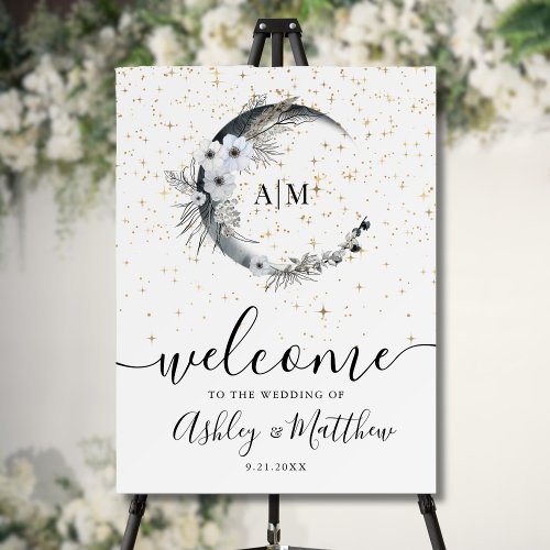 2 Side Elegant Celestial Wedding Foam Board