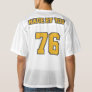 2 Side GOLD GREY WHITE Mens Football Jersey