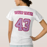 2 Side Lavender Maroon White Womens Sport Jersey at Zazzle