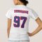 2 Side NAVY BLUE RED WHITE Womens Sport Jersey
