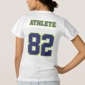 Front LIGHT PINK WHITE Womens Football Jersey Zazzle