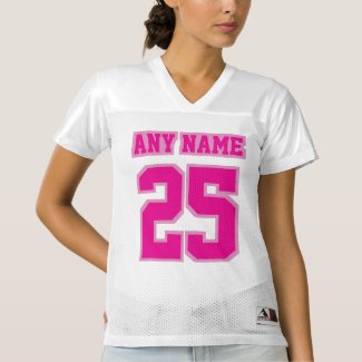 2 Side PINK WHITE Women Football Jersey