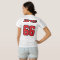 2 Side RED BLACK WHITE Womens Football Jersey