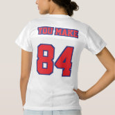 Front LIGHT PINK WHITE Womens Football Jersey Zazzle