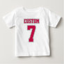 2 Side WHITE CRIMSON SILVER Tutu Football Babywear Baby T-Shirt