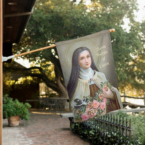 2_sided 2xSt Therese of Lisieux BJE 01 House Flag