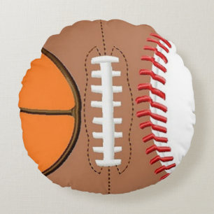 2 Sided 3 Sport Ball Pillow