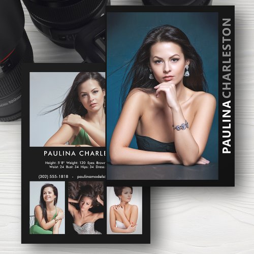 2 Sided 5 Photo Model Actor Pro 5x7 Template