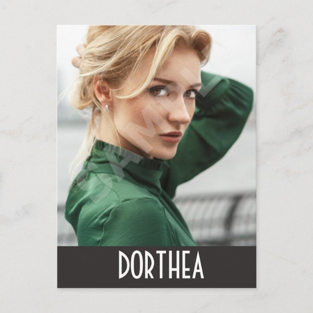 2-Sided Actor & Model Headshot Comp Postcard (Front)