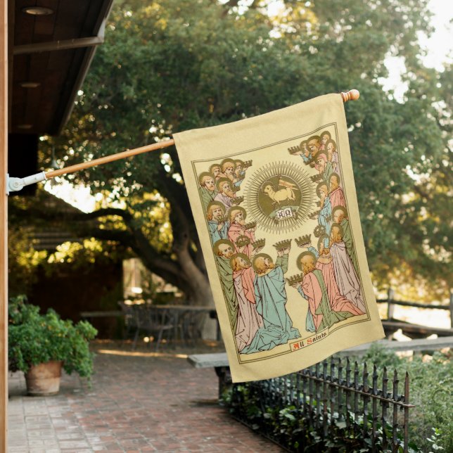 2-sided All Saints (RLS 19) House Flag (In SItu)