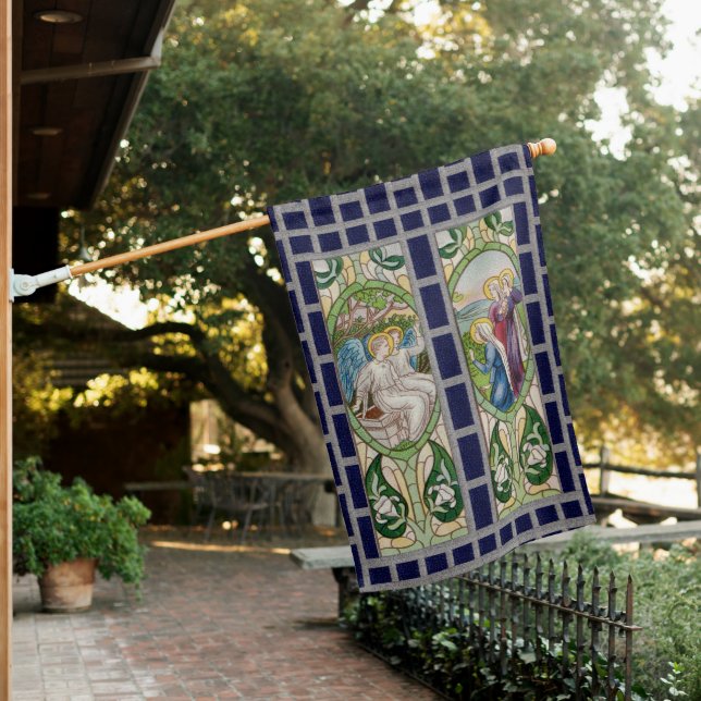2-sided Angels Greeting the 3 Marys at the Tomb House Flag (In SItu)