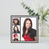 2 Sided Any Color Photo Graduation Party Invitation (Standing Front)