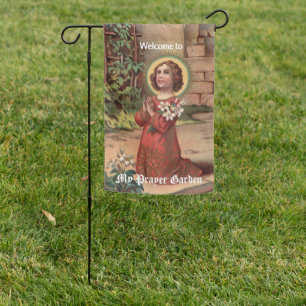 2-sided Boy Jesus Kneeling in a Garden (M 055) Flag