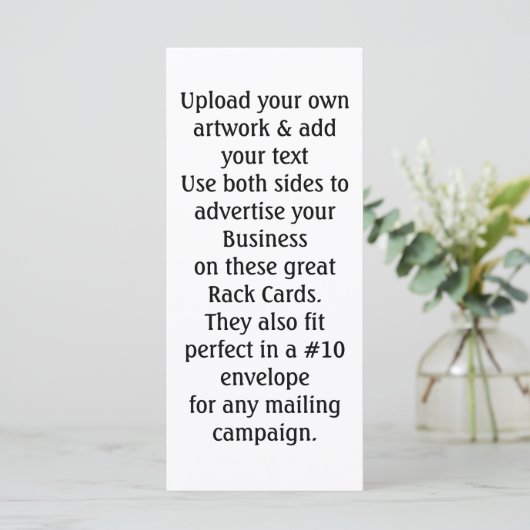 2 sided Business Rack cards Advertising (Standing Front)