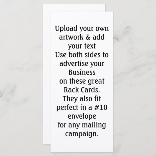 2 sided Business Rack cards Advertising (Front/Back)