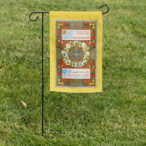 2_sided Christ the Lord Is Risen Again MW 01 Garden Flag