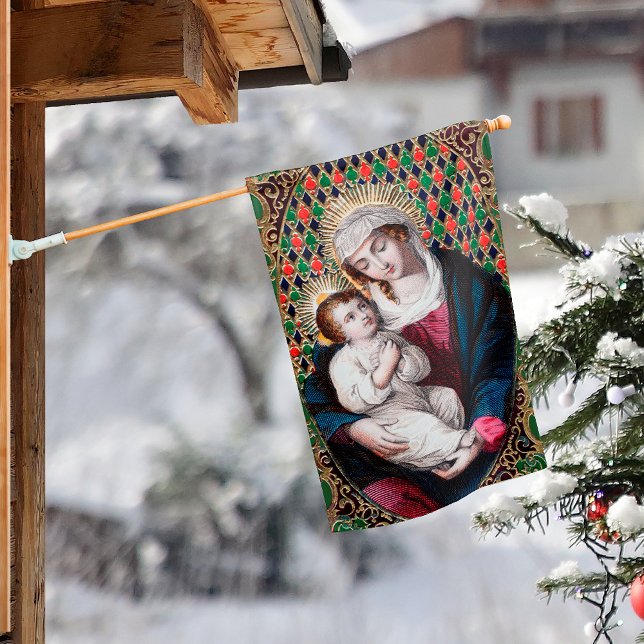 2-sided Christmas House Flag (Mary/Joseph) (Creator Uploaded)