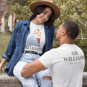 2-Sided Cinderella & Prince Charming Just Married T-Shirt