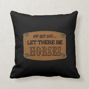 2-sided Country Western Horses designer pillows