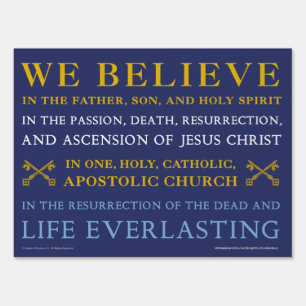 2-Sided Creed Yard Sign