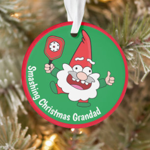 🎅🤶2 sided customizable  Christmas pickleball  Ornament