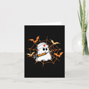 2 Sided Cute Ghost In My Spooky Nurse Era Hallowee Card