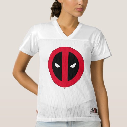 2 Sided Deadpool Logo  Add Your Name Womens Football Jersey