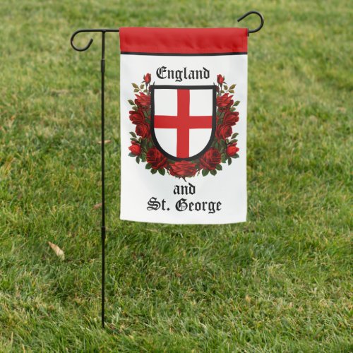 2_sided England and St George  Garden Flag