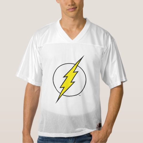 2 Sided Flash Lightning Bolt  Add Your Name Mens Football Jersey