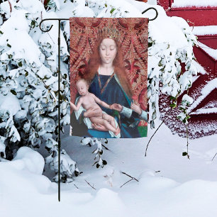 2-sided Flemish Madonna & Child Christmas  Garden Flag