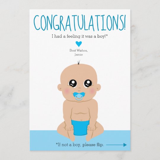 two sides baby gender reveal ethnic congrats card zazzlecom