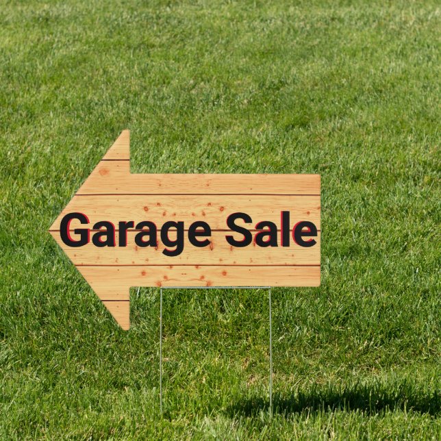 (2-Sided) Garage Sale Sign (Insitu)