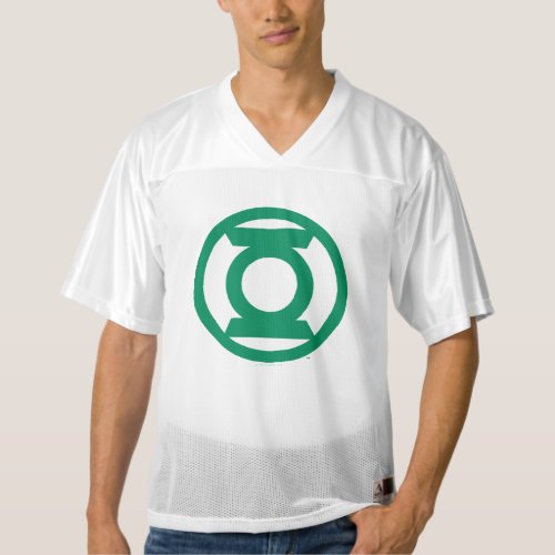2 Sided Green Lantern Logo  Add Your Name Mens Football Jersey