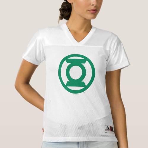 2 Sided Green Lantern Logo  Add Your Name Womens Football Jersey