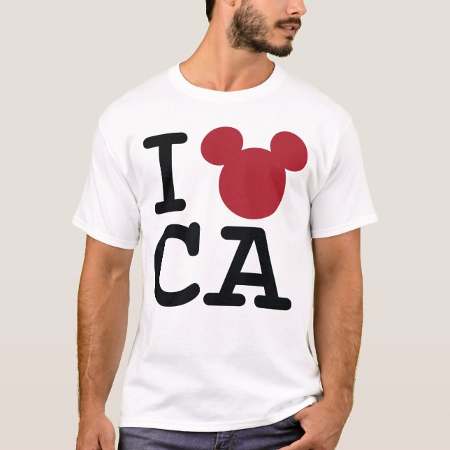 2 Sided I Love Mickey | California Family Vacation T-Shirt (Front)