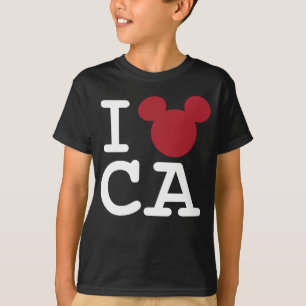 2 Sided I Love Mickey California Family Vacation T-Shirt