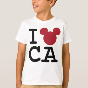 2 Sided I Love Mickey California Family Vacation T-Shirt