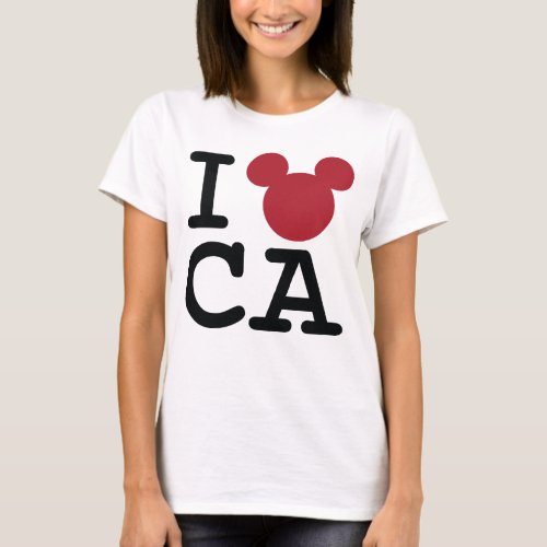 2 Sided I Love Mickey  California Family Vacation T_Shirt