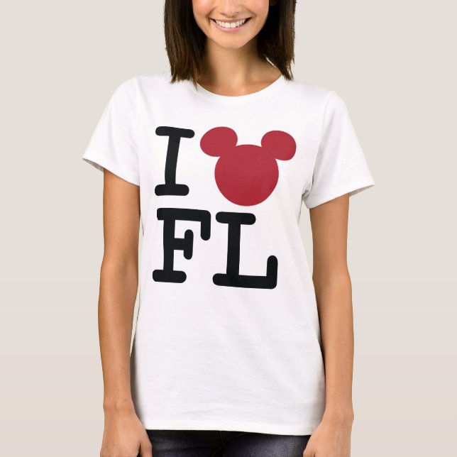 2 Sided I Love Mickey | Florida Family Vacation T-Shirt (Front)