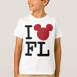 2 Sided I Love Mickey Florida Family Vacation T-Shirt