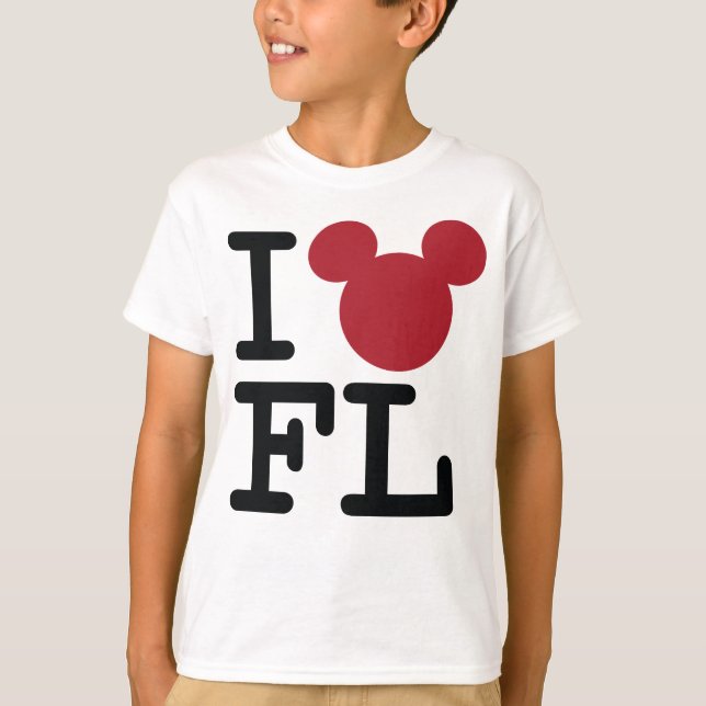 2 Sided I Love Mickey | Florida Family Vacation T-Shirt (Front)