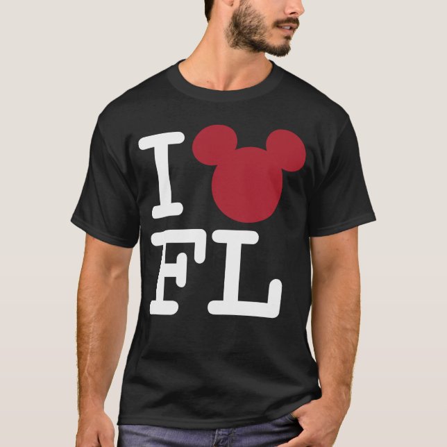 2 Sided I Love Mickey | Florida Family Vacation T-Shirt (Front)