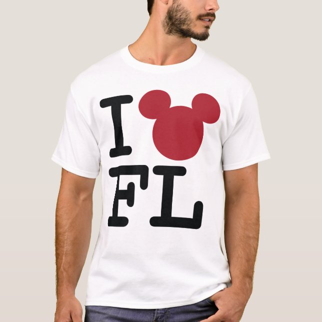 2 Sided I Love Mickey | Florida Family Vacation T-Shirt (Front)