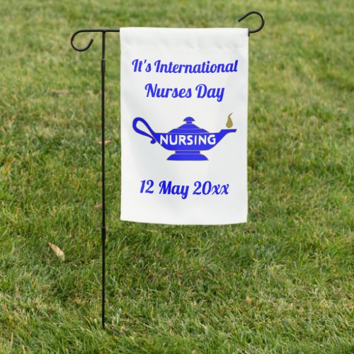 2_sided International Nurses Day Garden Flag