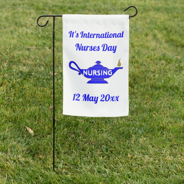 2-sided International Nurses Day Garden Flag (In SItu)