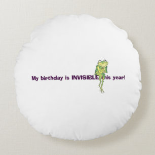 2-SIDED INVISIBLE BIRTHDAY & LEAP YEAR ROUND PILLOW