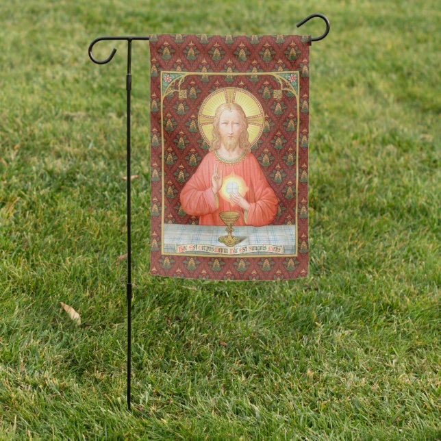 2-sided Jesus Instituting Holy Communion (SAU 045) Garden Flag (In SItu)