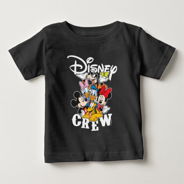 2 Sided Mickey & Friends Crew - Family Vacation Baby T-Shirt (Front)