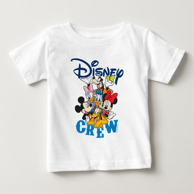 2 Sided Mickey & Friends Crew - Family Vacation Baby T-Shirt (Front)